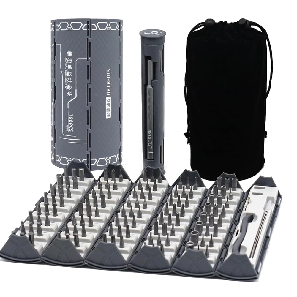 ست پيچ گوشتی شیائومی مدل Precision Screwdriver Set 128 in 1 SW-8180 — تصویر ۳