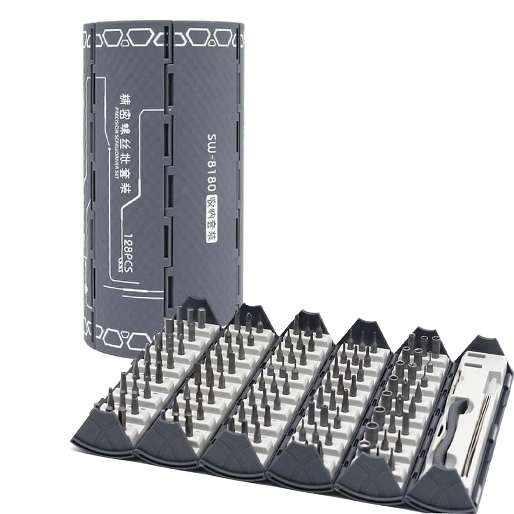 ست پيچ گوشتی شیائومی مدل Precision Screwdriver Set 128 in 1 SW-8180 — تصویر ۴