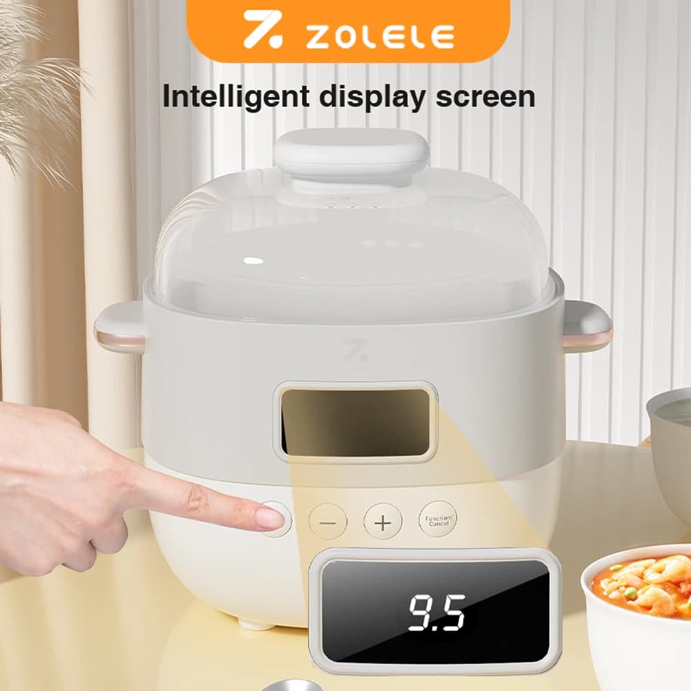 بخارپز چندکاره هوشمند شیائومی مدل Zolele Slow Cooker Smart Waterproof Stew Pot 1 litre ES101 — تصویر ۷