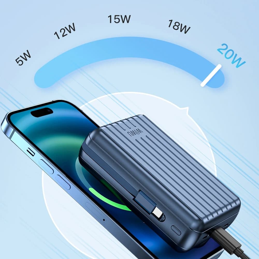 پاوربانک شیائومی مدل WIWU Truck Series 20000mAh Magnetic Power Bank PP04 — تصویر ۷