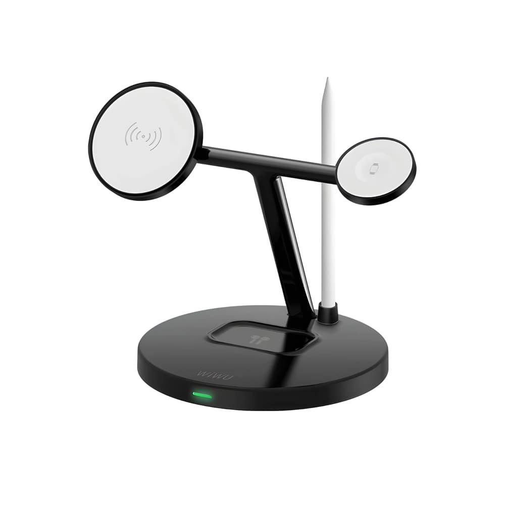 استند و شارژ وايرلس 4 کاره شیائومی مدل WIWU 4 in 1 wireless charger Wi-W032