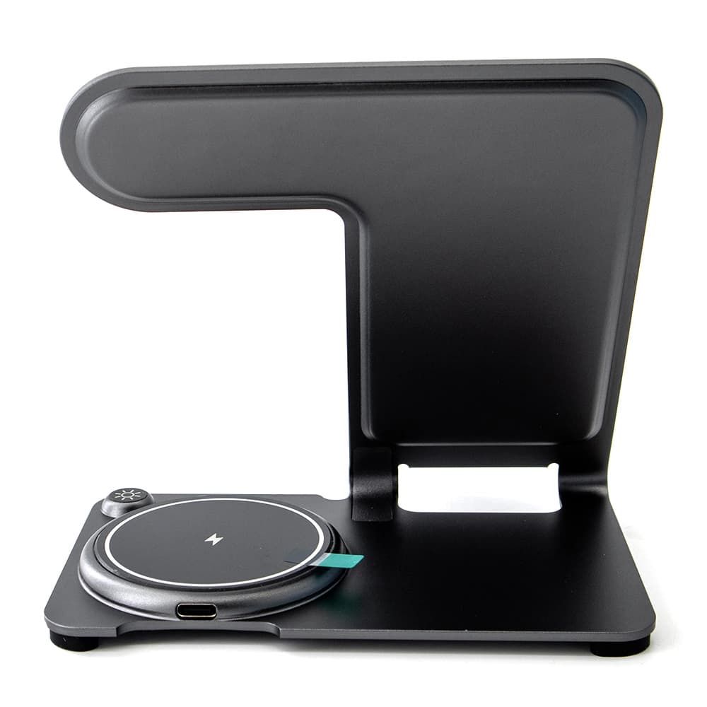 استند و شارژ وايرلس رومیزی سه کاره شیائومی مدل WIWU Power Air 3 In 1 Wireless Charger WI-W005 — تصویر ۳