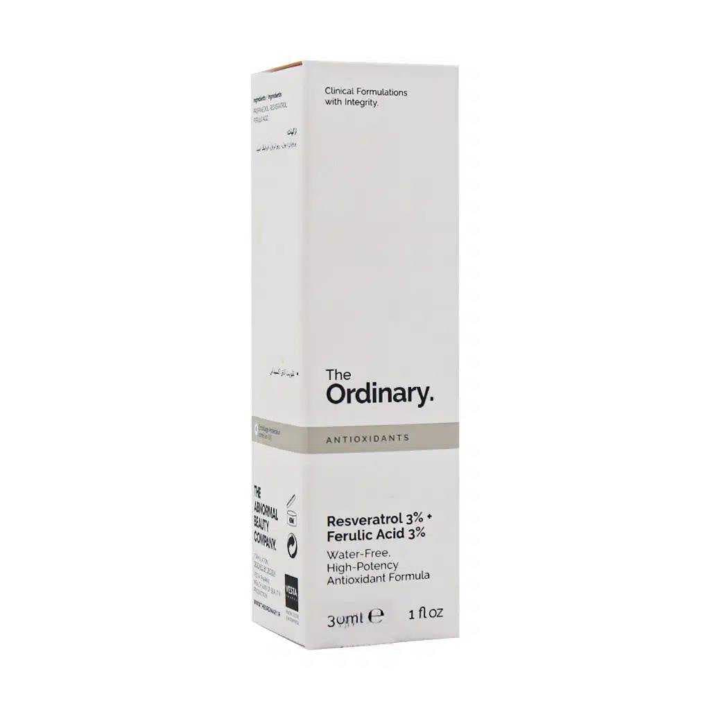 سرم رزوراترول 3 درصد و فرولیک اسید 3 درصد اوردینریORDINARY ایرانی حجم 30 میل — تصویر ۳