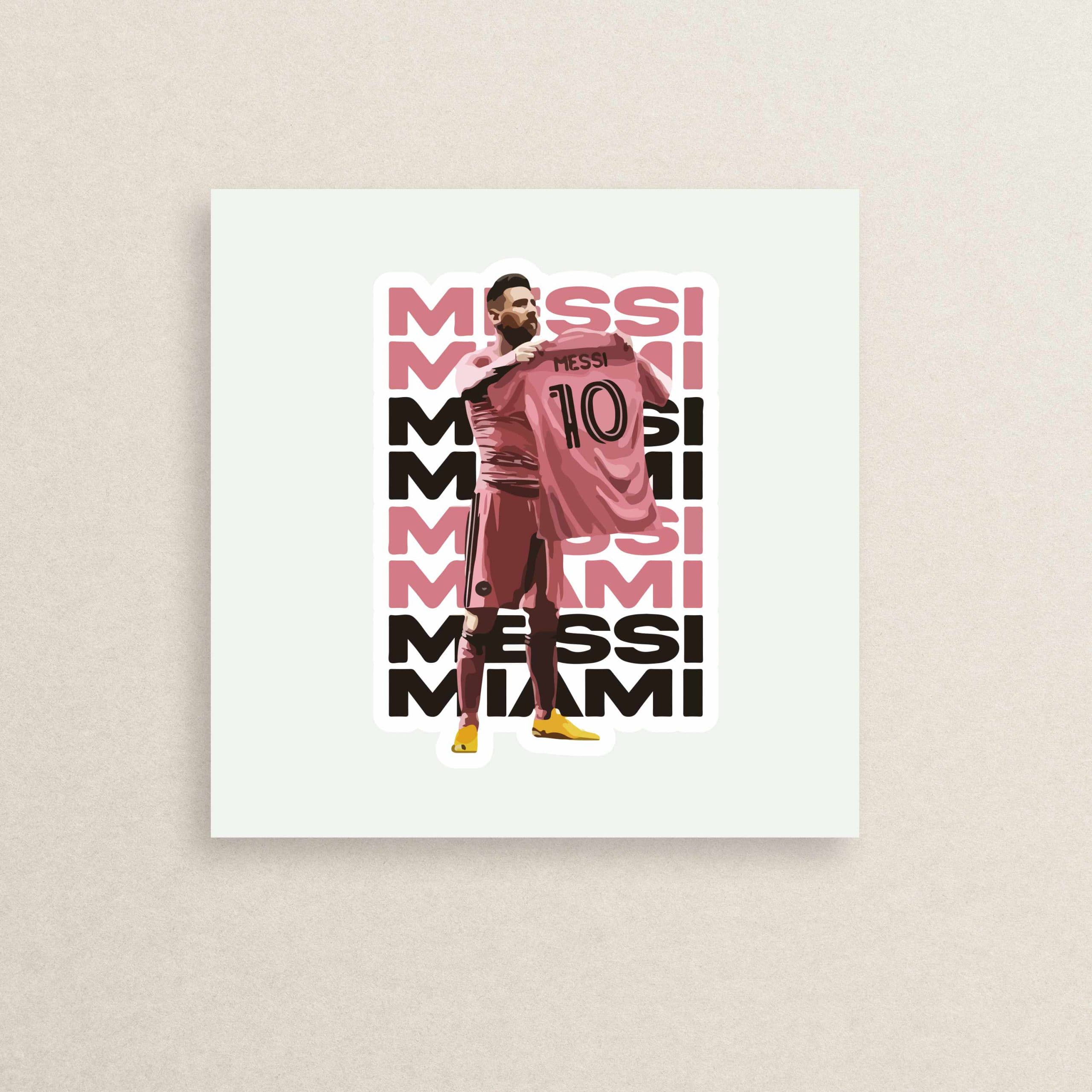 استیکر فوتبالیست لیونل مسی 10 | 10 Lionel Messi sticker