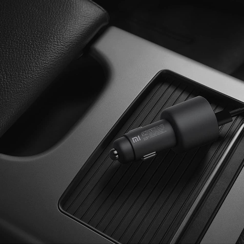 شارژر فندکی ماشين شیائومی مدل Xiaomi 100W Dual Port Car Charger Kit 1A1C MDY-16-ER‏ — تصویر ۶