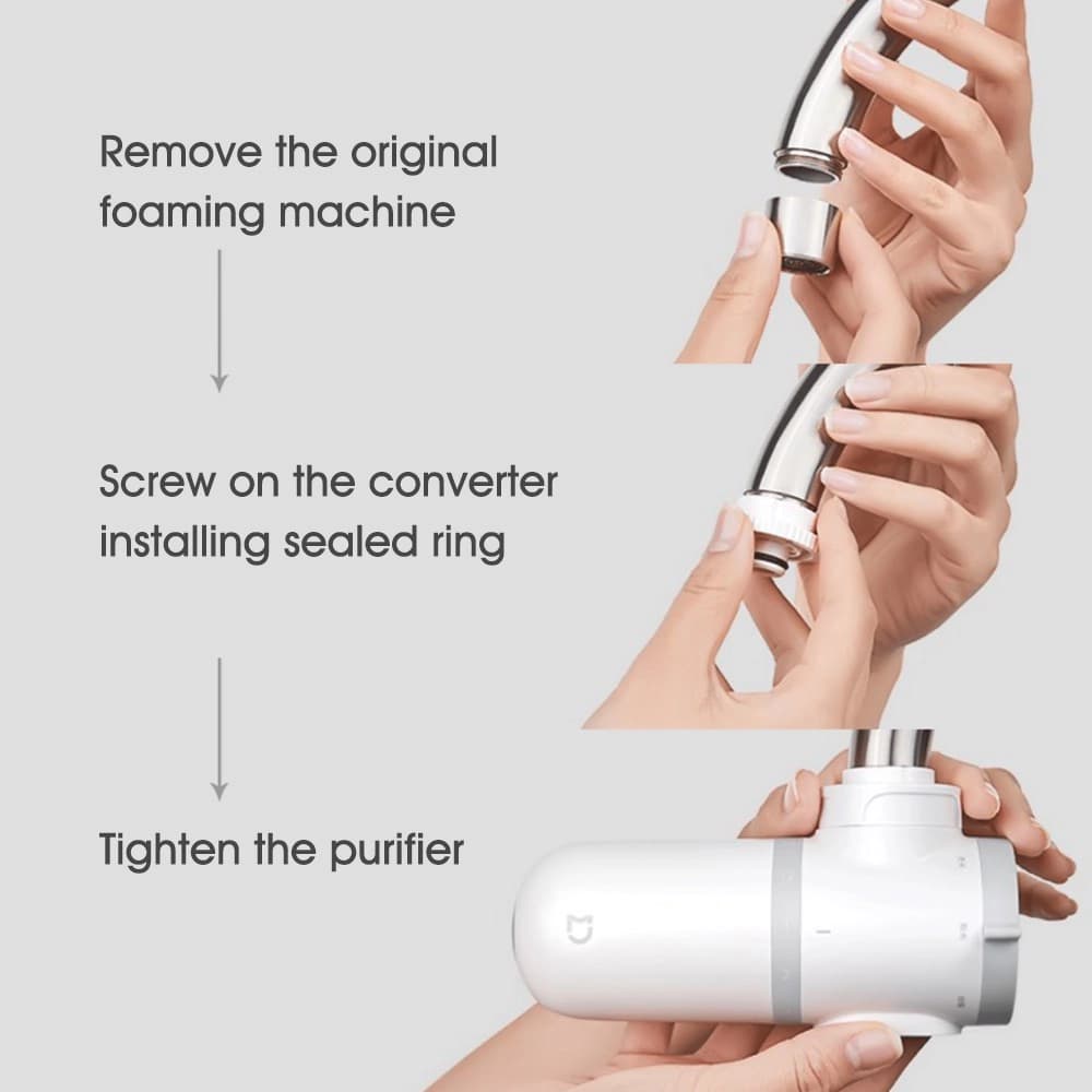 دستگاه تصفيه آب شيائومی مدل Xiaomi Mijia Faucet Water Purifier MJLTJSQDB03 — تصویر ۶