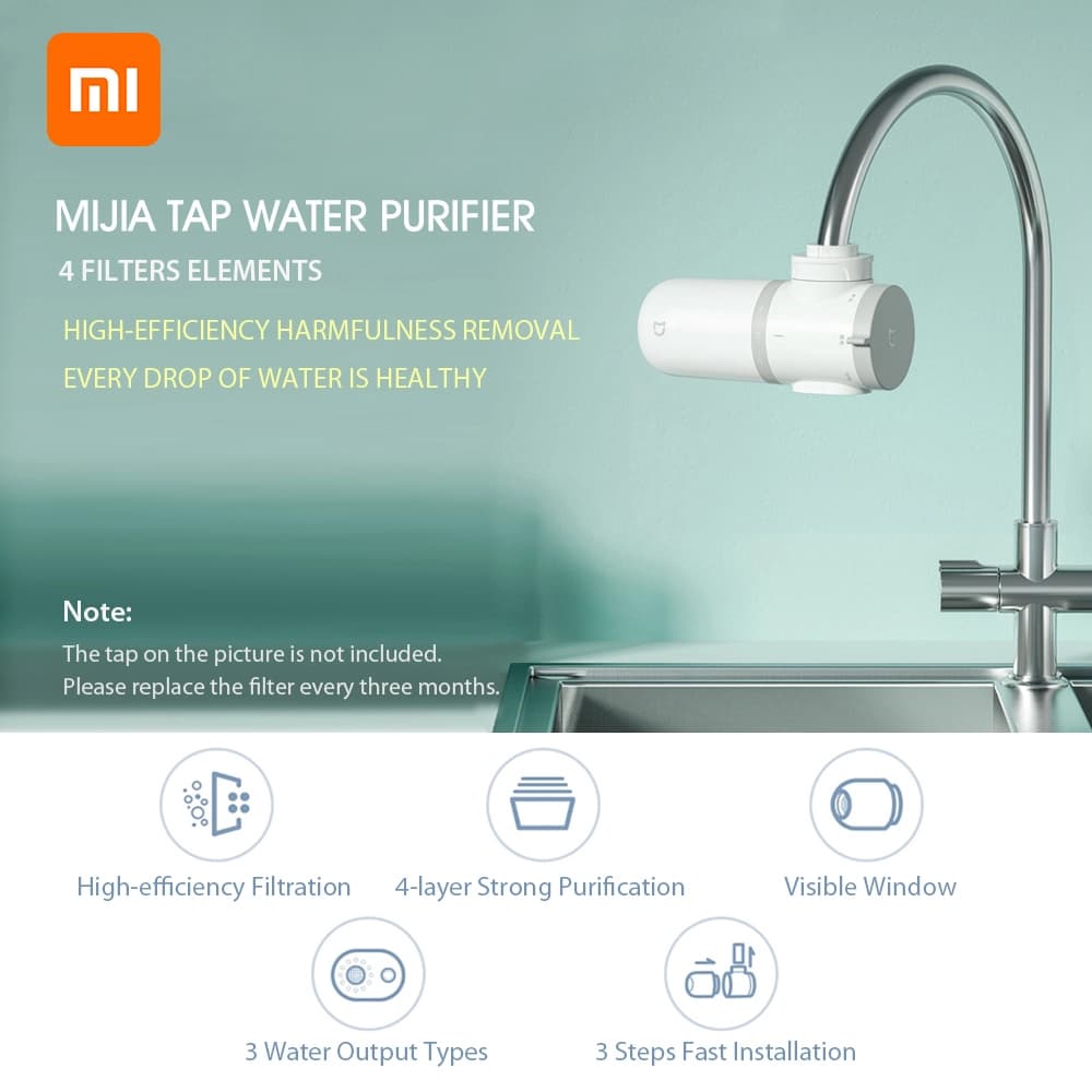 دستگاه تصفيه آب شيائومی مدل Xiaomi Mijia Faucet Water Purifier MJLTJSQDB03 — تصویر ۷