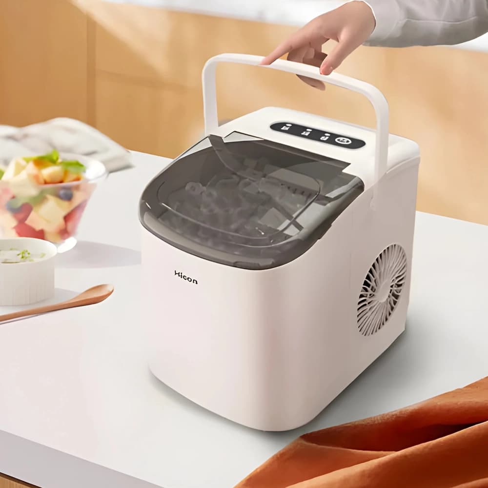 دستگاه يخ ساز هوشمند شیائومی مدل Hicon Portable Automatic Ice Maker 1.3 Liter HZB-16M‏ — تصویر ۵