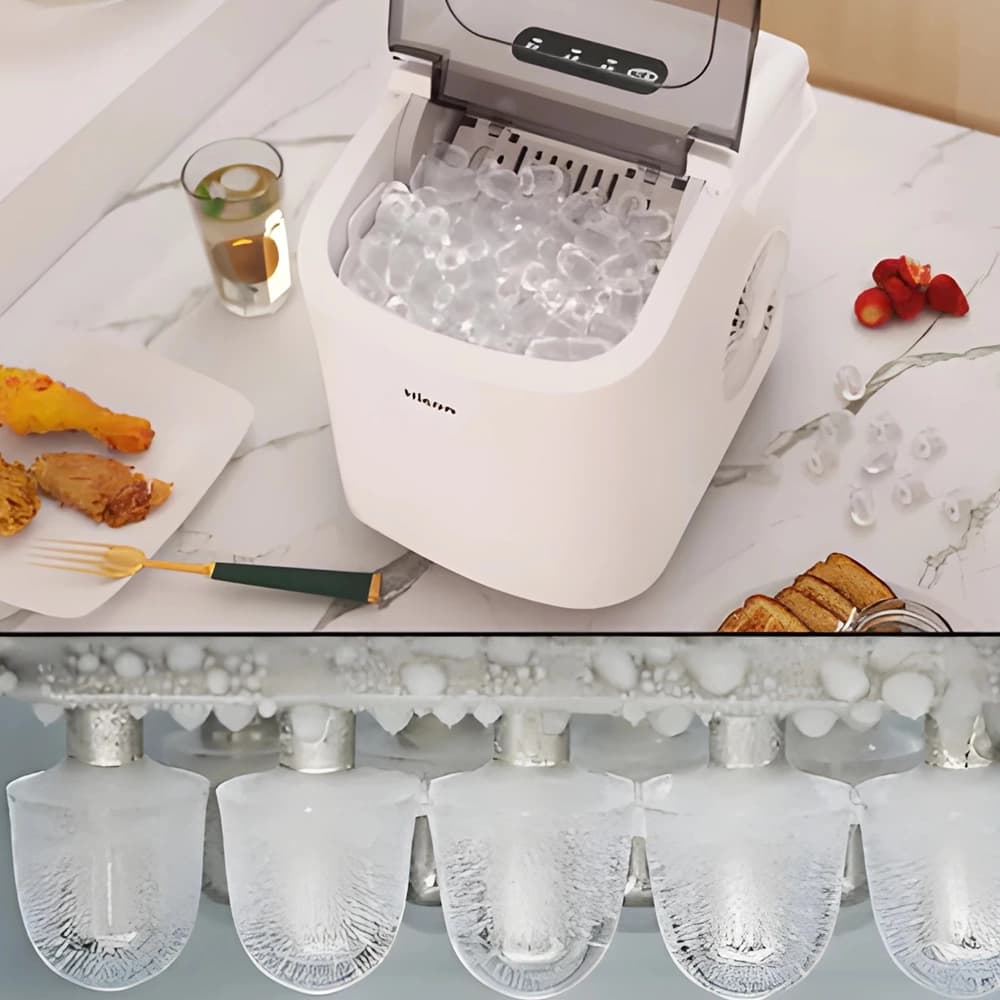 دستگاه يخ ساز هوشمند شیائومی مدل Hicon Portable Automatic Ice Maker 1.3 Liter HZB-16M‏ — تصویر ۶