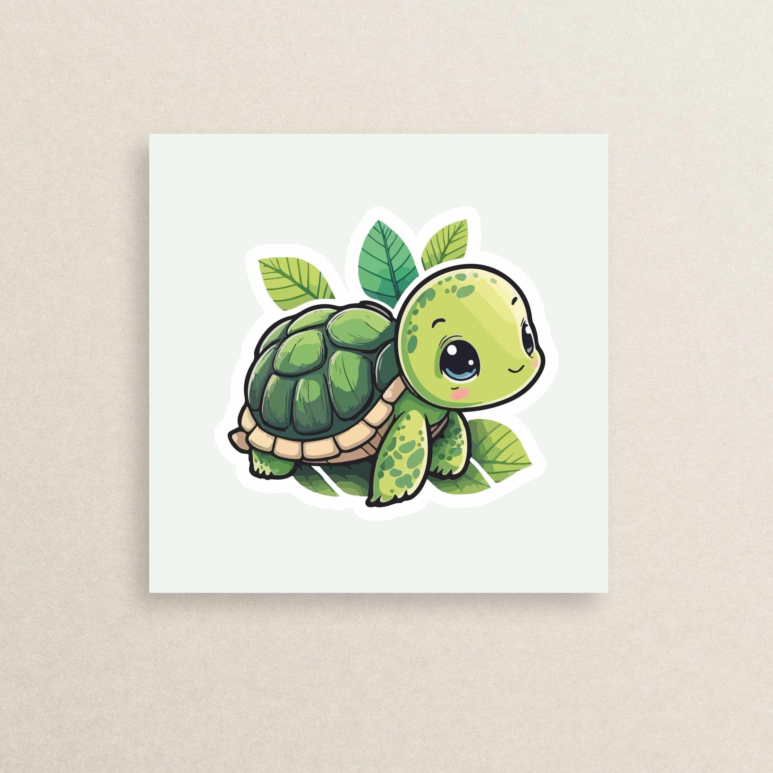 استیکر لاک پشت گوگولی 18 | Cute Turtle sticker 18