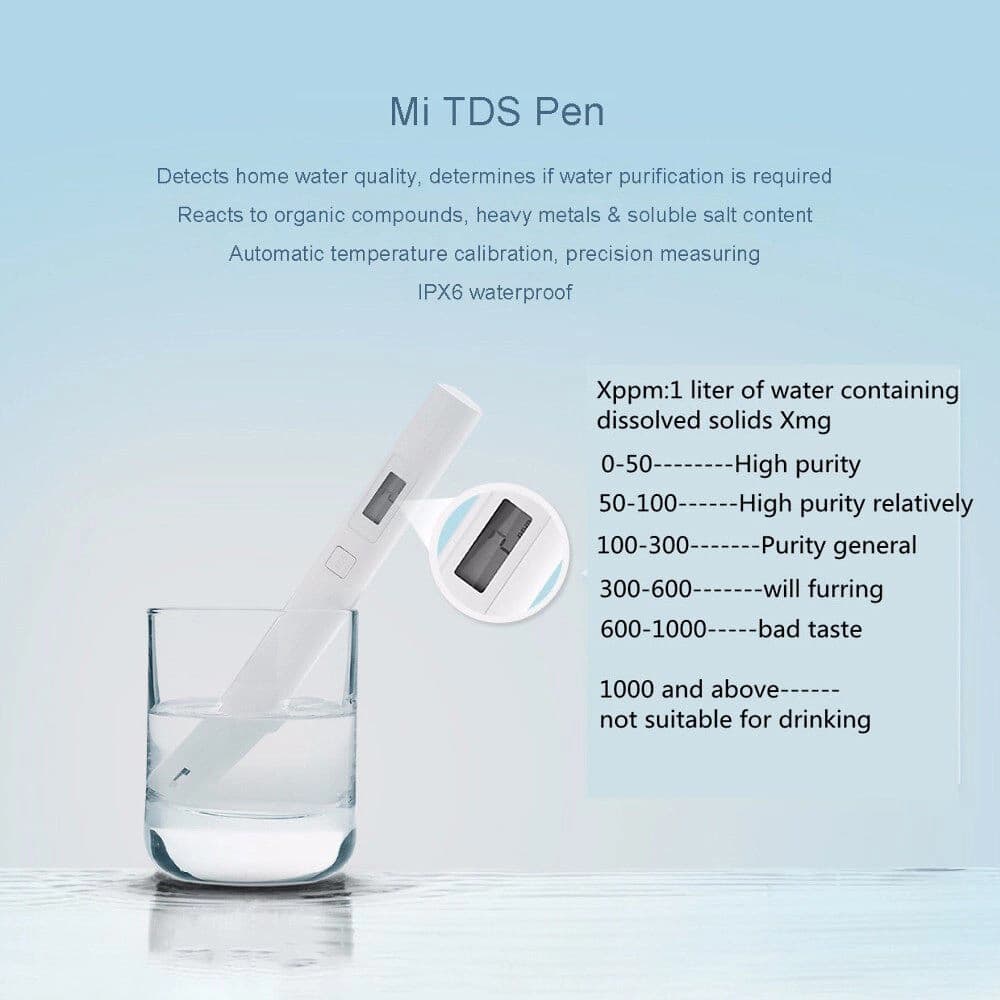 قلم تست کیفیت آب شیائومی مدل Mi TDS Pen Water Quality Tester XMTDS01YM — تصویر ۲