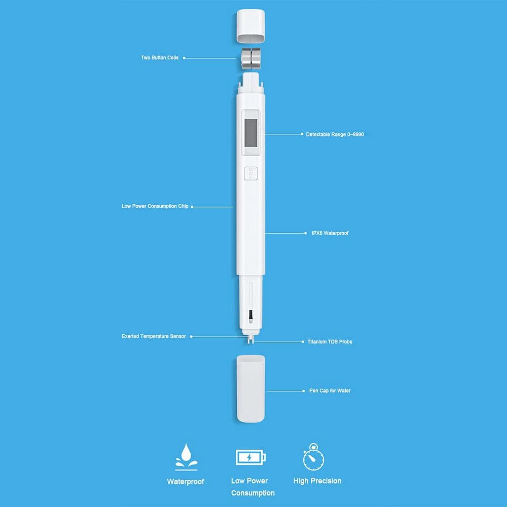 قلم تست کیفیت آب شیائومی مدل Mi TDS Pen Water Quality Tester XMTDS01YM — تصویر ۷