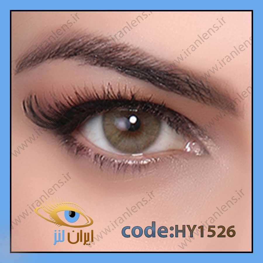 لنز طبی رنگی هیزل سالانه هیپنوس کد HY1526