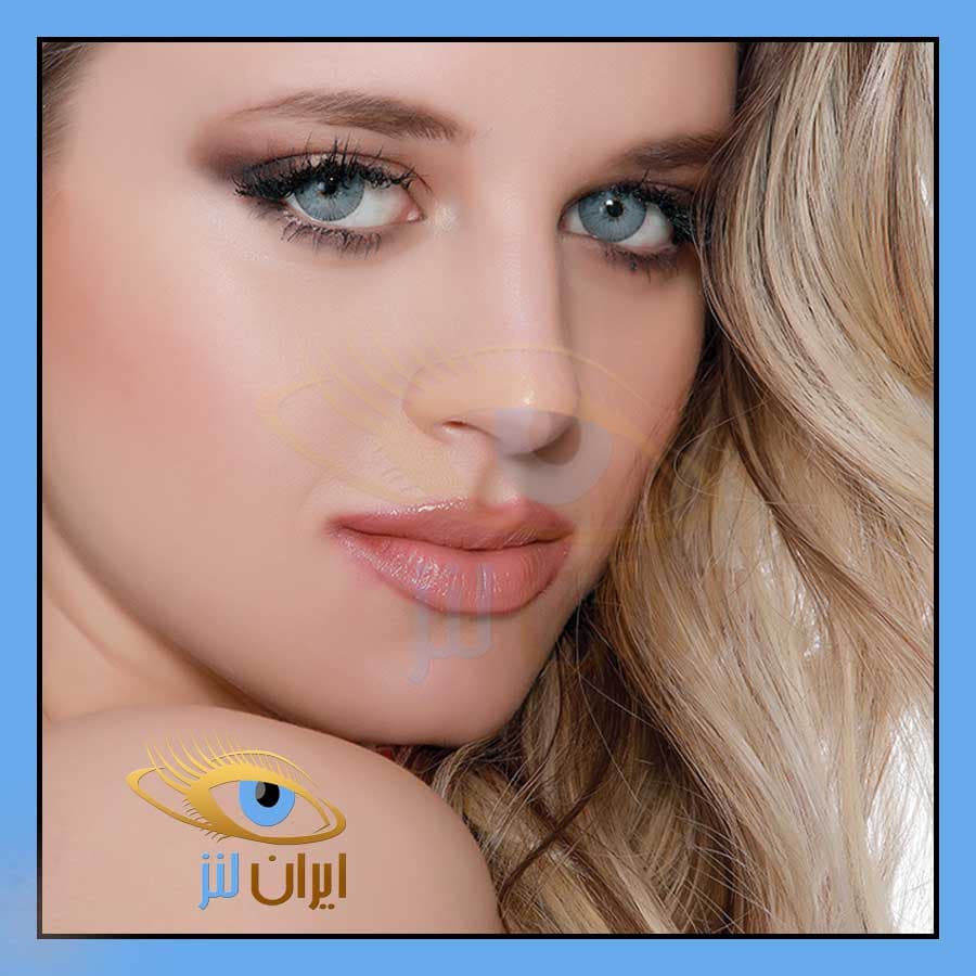 لنز رنگی هالیوود بلو سالانه هیپنوس کد HYH1501 — تصویر ۳