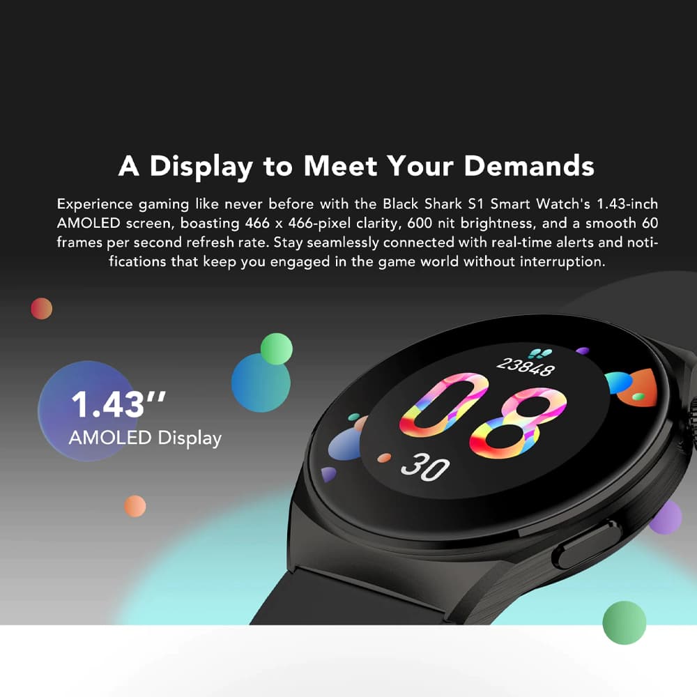 ساعت هوشمند شیائومی مدل Black Shark Smart Watch S1 — تصویر ۴