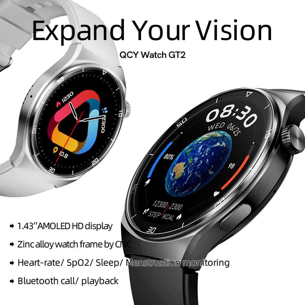 ساعت هوشمند شیائومی مدل QCY Smart Watches GT2 — تصویر ۶