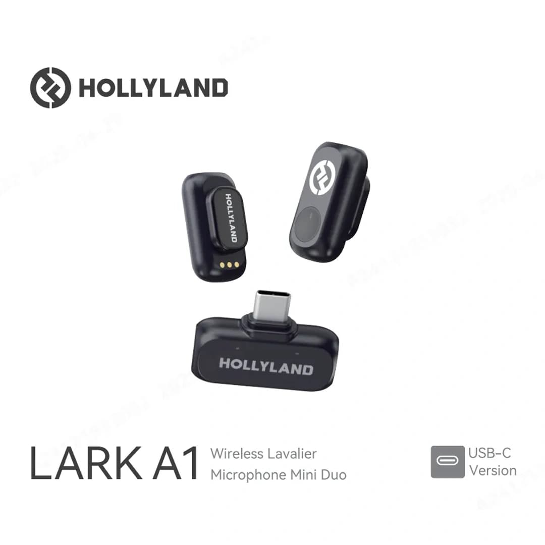 میکروفون یقهای بی سیم هالیلند Hollyland LARK A1 Mini Duo — تصویر ۲