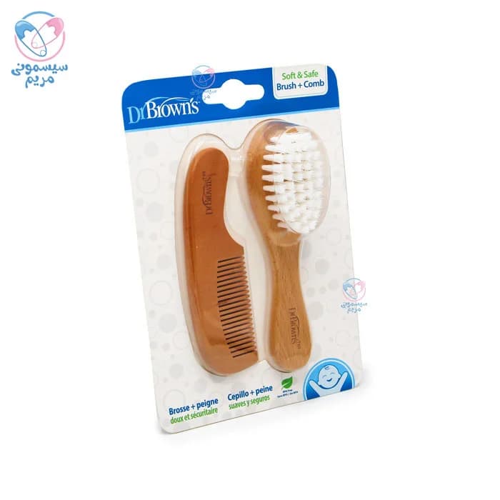 شانه و برس چوبی الیاف طبیعی دکتر براون Dr Brown’s 086 — تصویر ۲