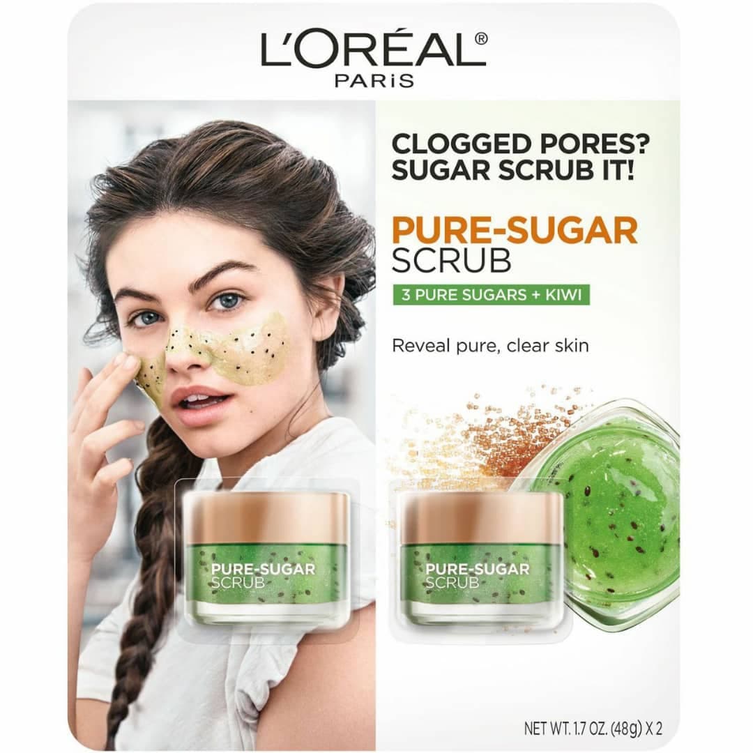 اسکراب ضد جوش کیوی و شکر برند لورآل LOREAL — تصویر ۲
