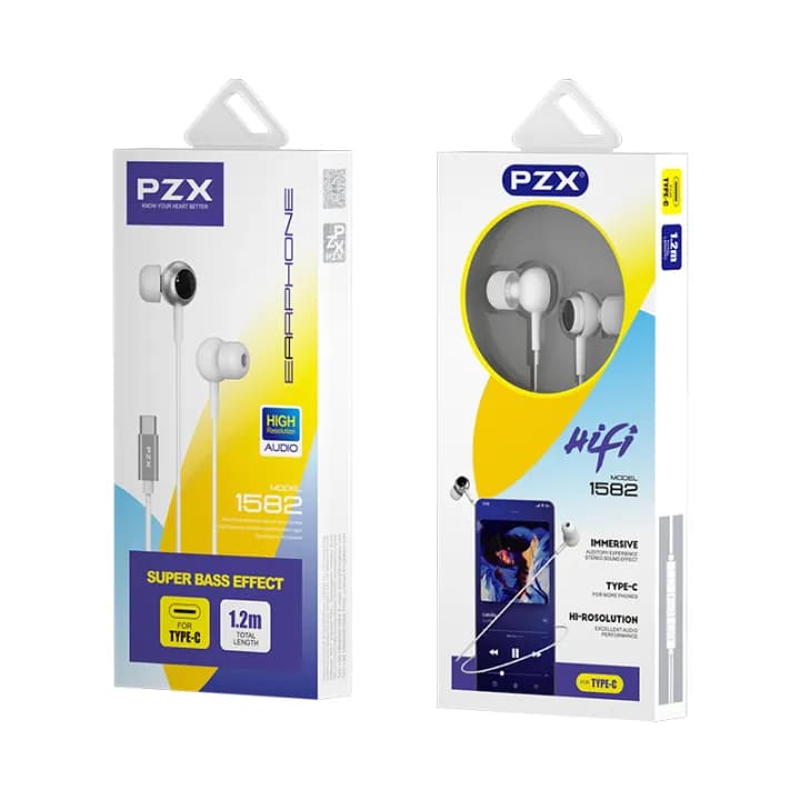 هندزفری 1582 برند PZX با سری TYPE-C