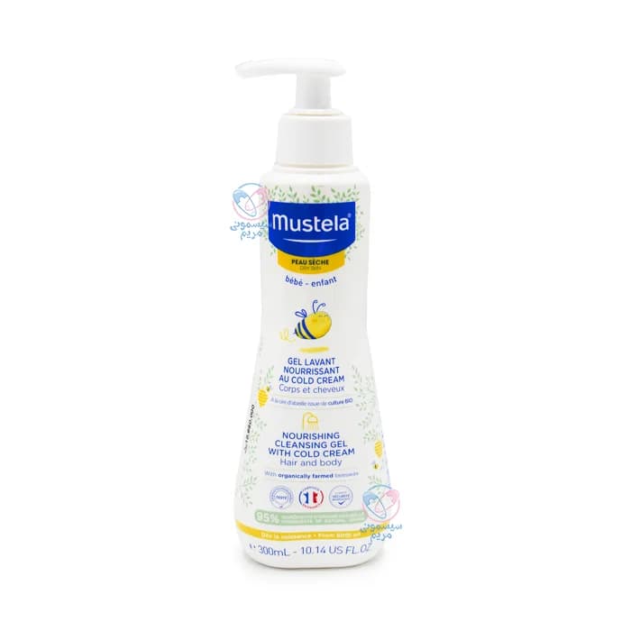 شامپو سر و بدن پمپی 300 میل کلد کرم موستلا Mustela