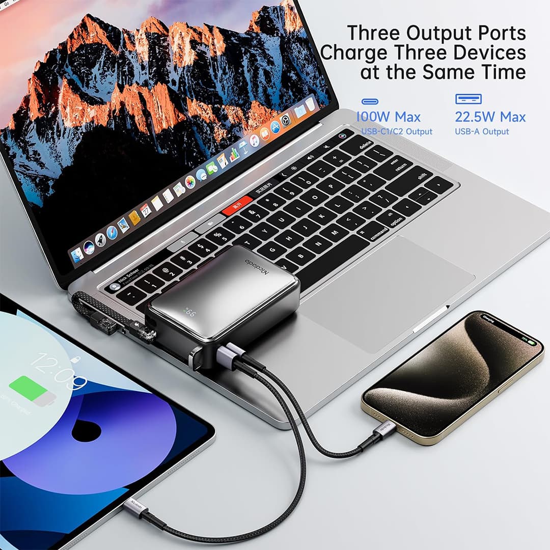 پاوربانک 100w وات 25000mAh مک دودو مدل Mcdodo MC056 — تصویر ۵