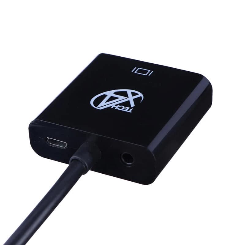 تبدیل X4TECH HDMI TO VGA با خروجی صدا با ورودی برق — تصویر ۳