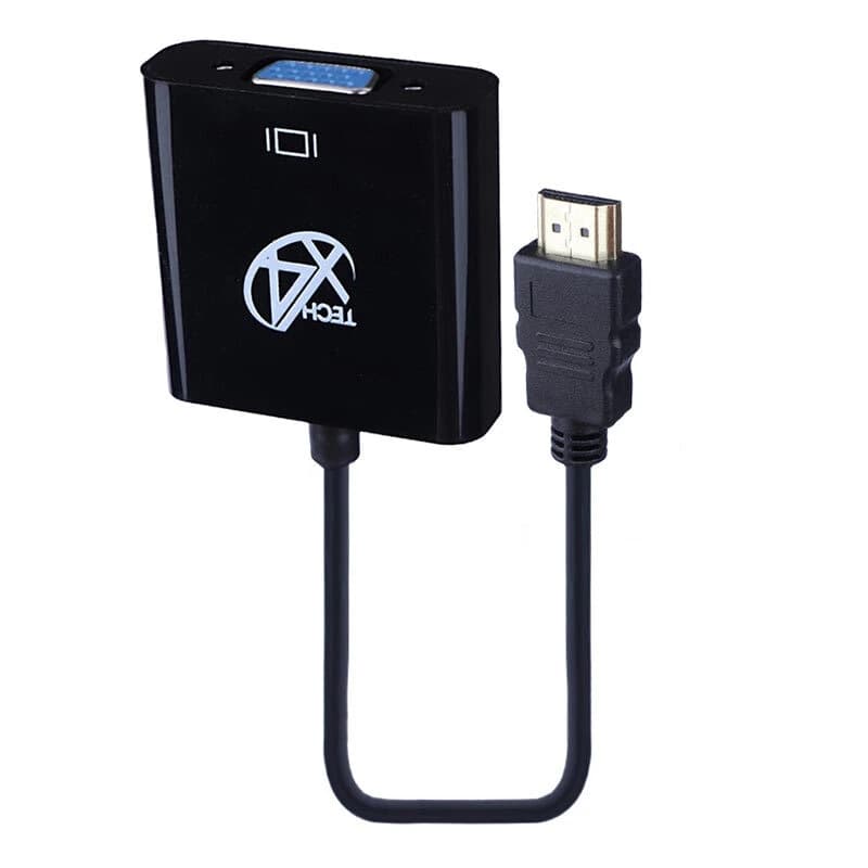 تبدیل X4TECH HDMI TO VGA با خروجی صدا با ورودی برق