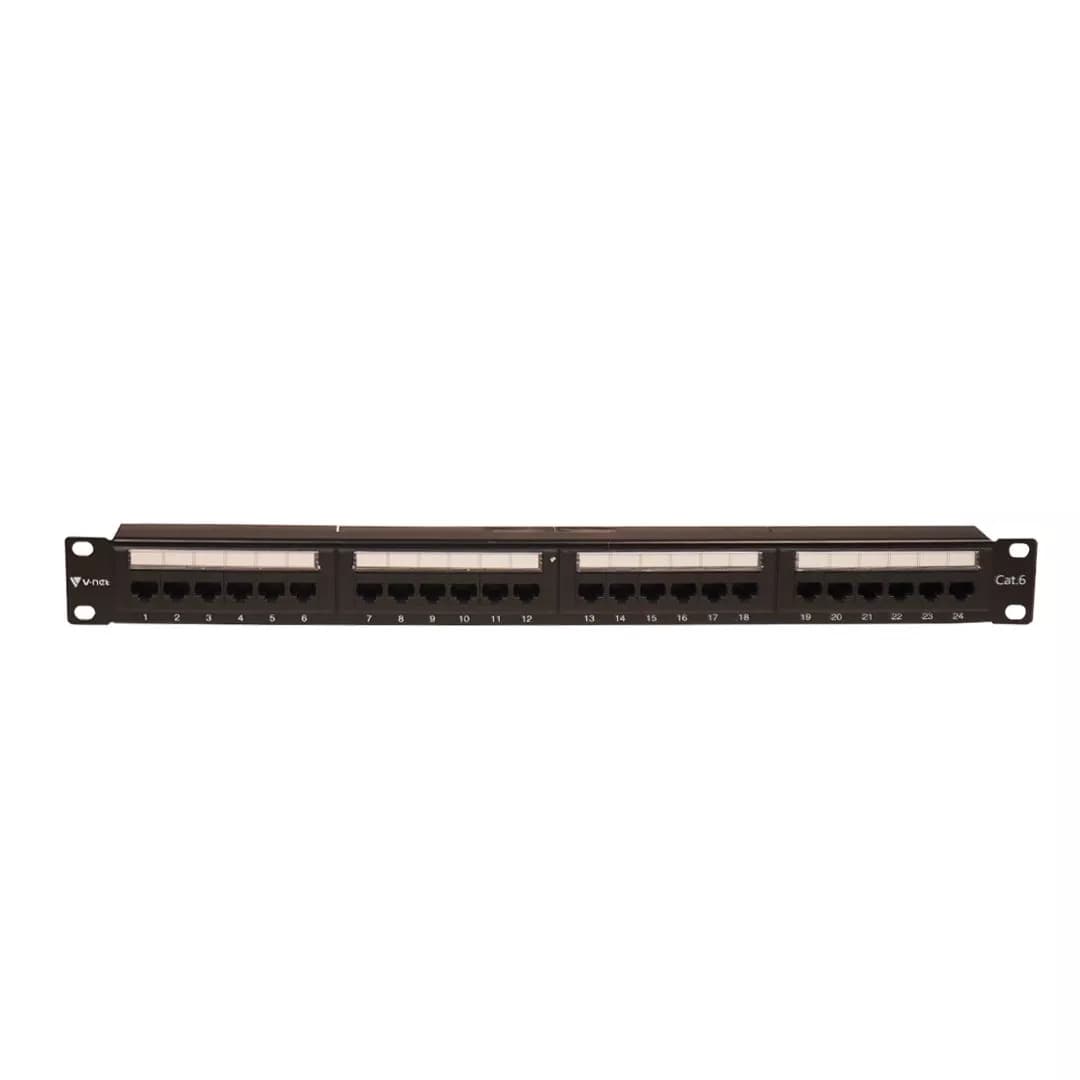 پچ پنل 24 پورت UTP Cat6 وی نت V-LP10 — تصویر ۵