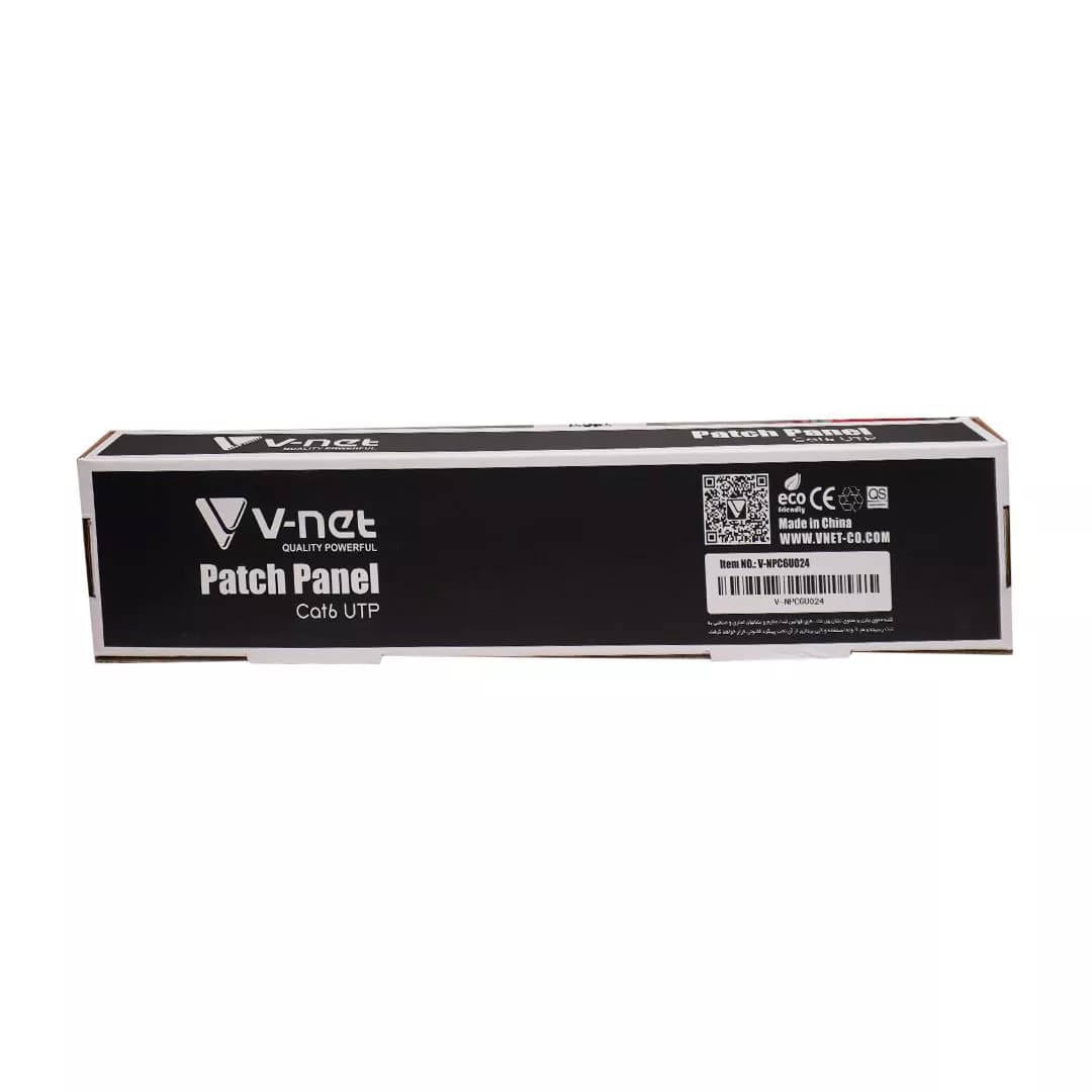پچ پنل 24 پورت UTP Cat6 وی نت V-LP10 — تصویر ۷