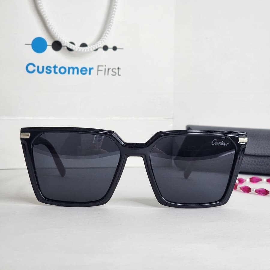 عینک افتابی اسپرت مربع cartier کد b879