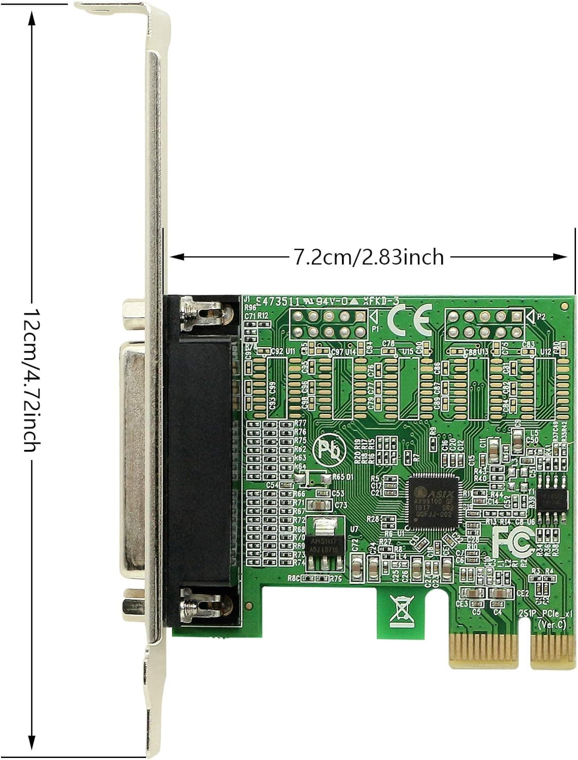 کارت موازی 25 پین PCI Express CERRXIAN 25 پین Lpt مدل Db25 — تصویر ۴