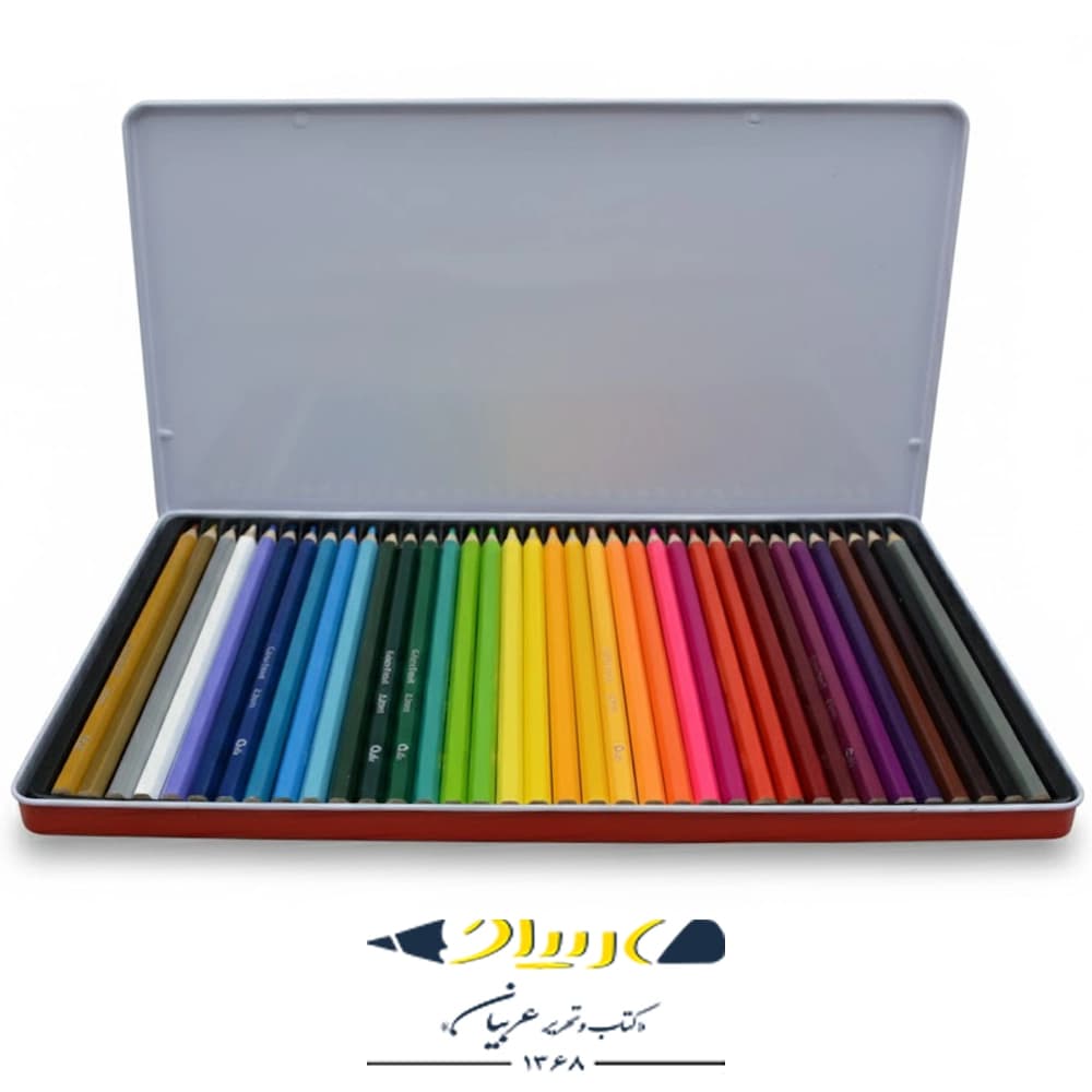 مداد رنگی ۳۶ رنگ جعبه فلزی کویلو — تصویر ۶