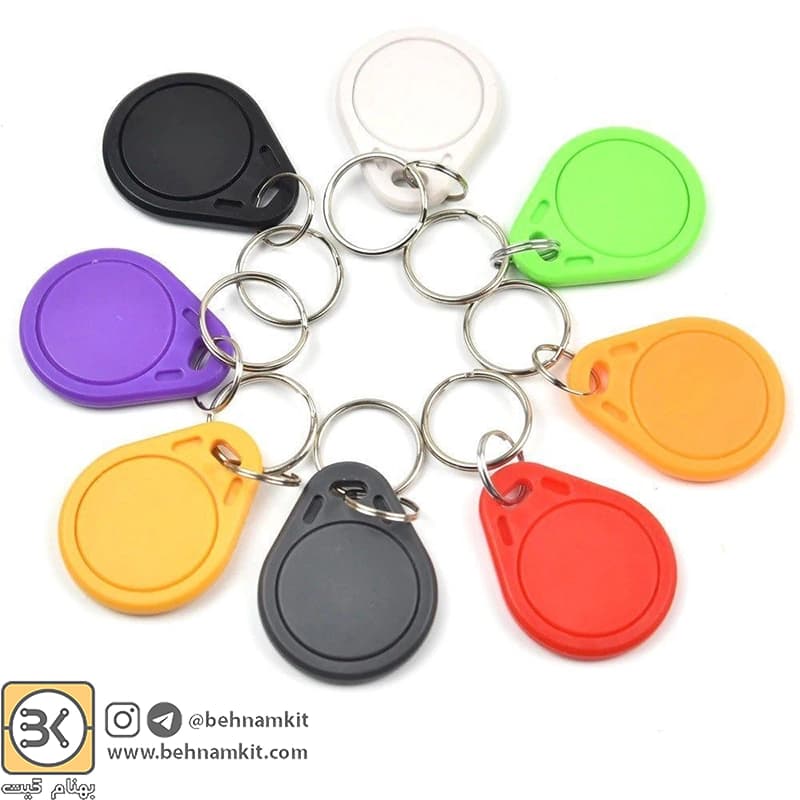 تگ RFID 13.56MHZ جاکلیدی RFID CART 13.56 MHz