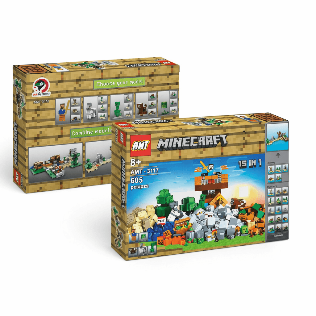 لگو ماینکرافت Minecraft 15 مدل 605 قطعه AMT