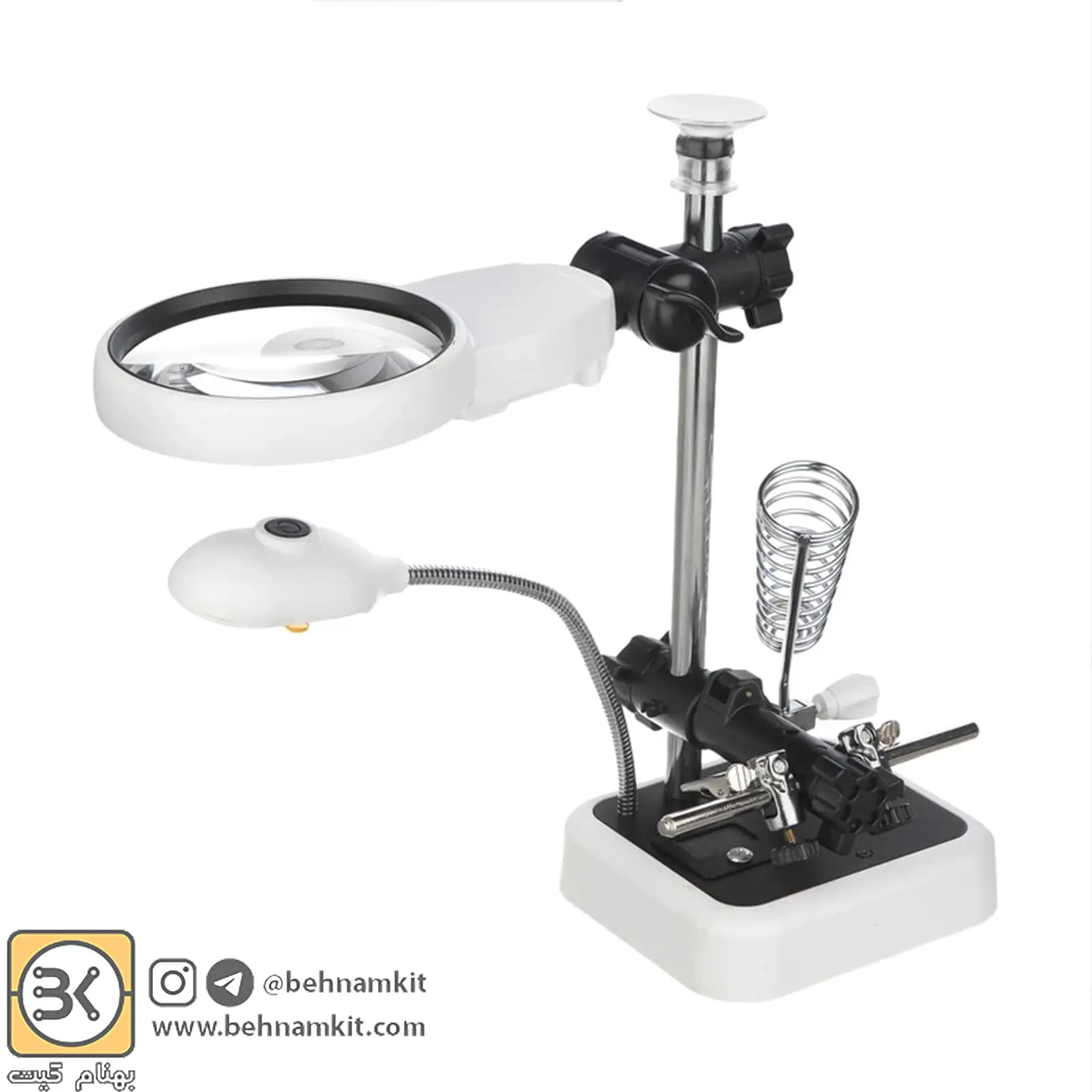 گیره مونتاژ و پایه هویه ذره بین دار مدل MG16129DC — تصویر ۳