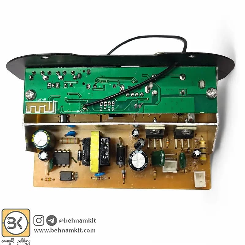 پخش کننده MP3 PLAYER پنلی بلوتوثی دارای آمپلی فایر 2X10W مدل KH-13000 — تصویر ۴