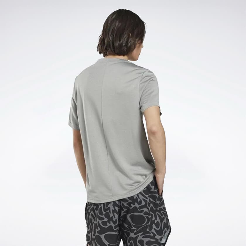 تیشرت مردانه ریباک مدل Reebok Workout Ready Melange T-shirt gray Hi0682 — تصویر ۴
