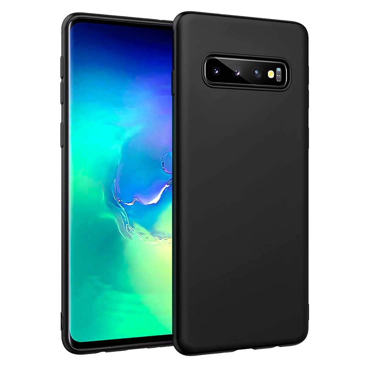 قاب محافظ گوشی موبایل Samsung Galaxy S10 PLUS قاب باریک TPU مشکی مات