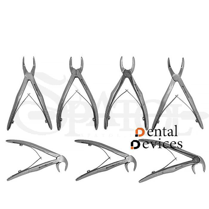 ست فورسپس اطفال ۷ عددی دنتال دیوایس DENTAL DEVICES — تصویر ۲
