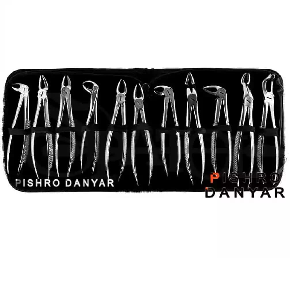 ست فورسپس ۱۱ عددی بزرگسال برند پیشرو دنت Pishro Dent