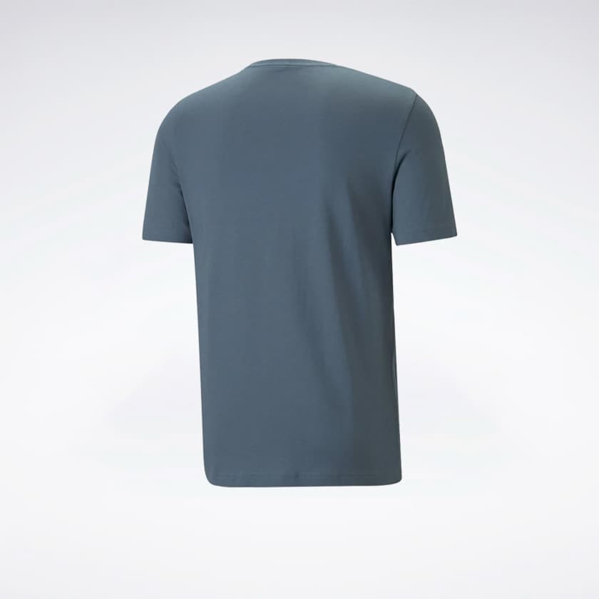 تیشرت مردانه پوما مدل Puma Essentials Slim Short Sleeve T-Shirt Grey Blue White 58666710 — تصویر ۳