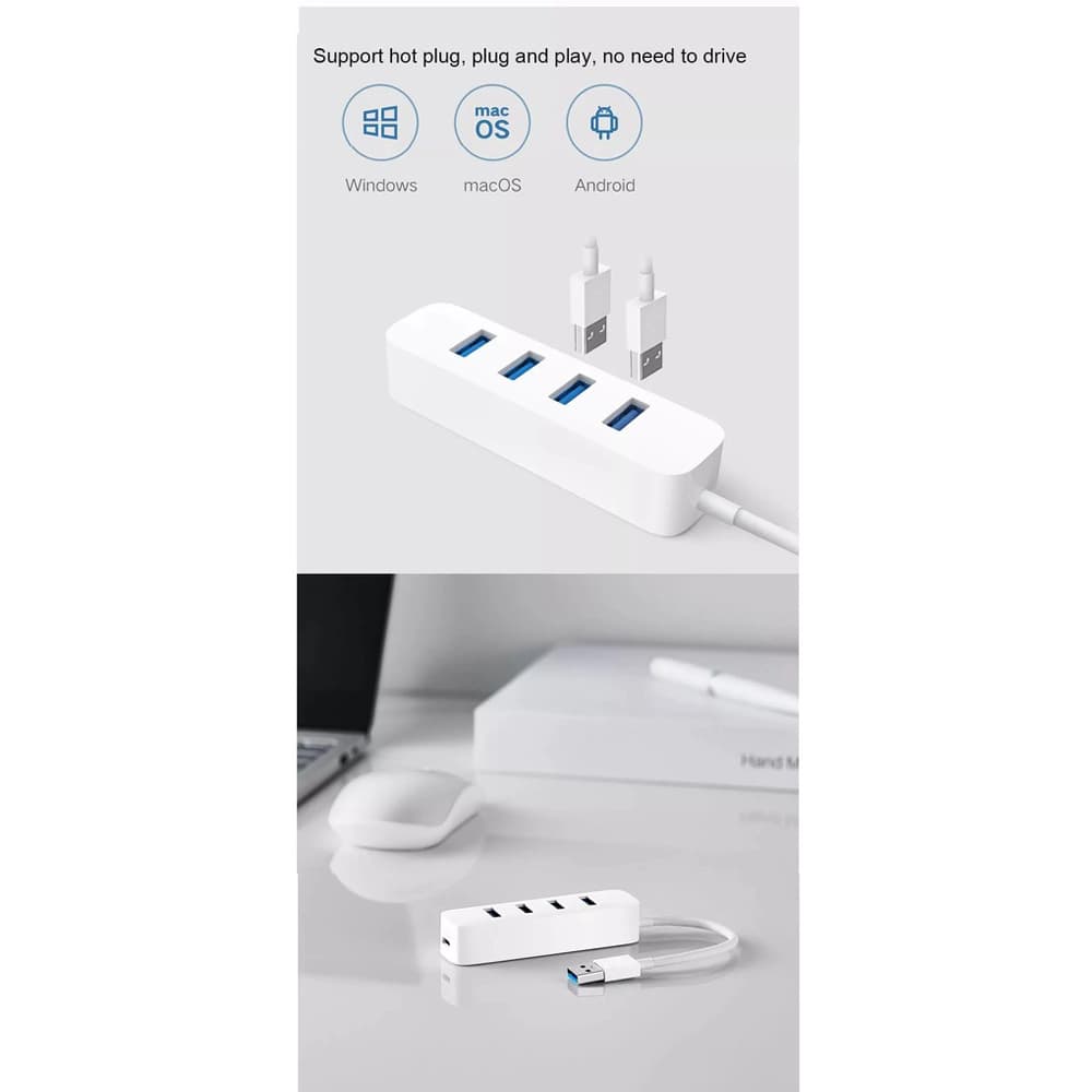 هاب 4 پورت USB3.0 شیائومی Xiaomi XMFXQ01QM USB3.0 Hub — تصویر ۶