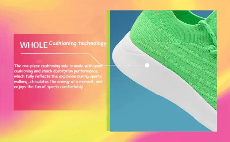 کفش ورزشی میجیا شیائومی FREETIE Cloud Bullet Popcorn Socks Antibacterial Light Running Shoes — تصویر ۵