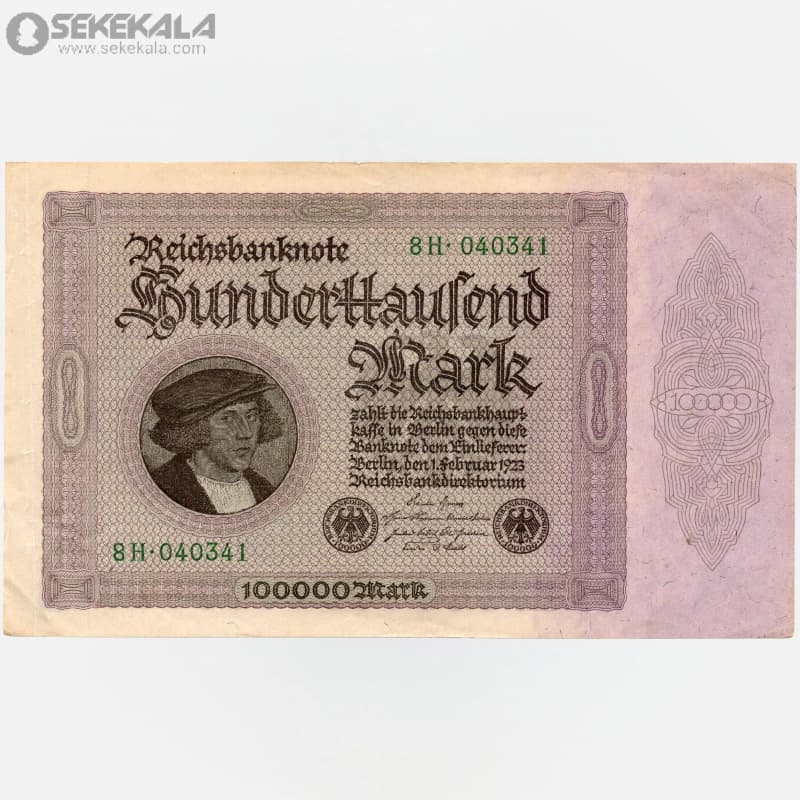 اسکناس‌ 100000 مارک آلمان 1923(VF)(جمهوری وایمار)