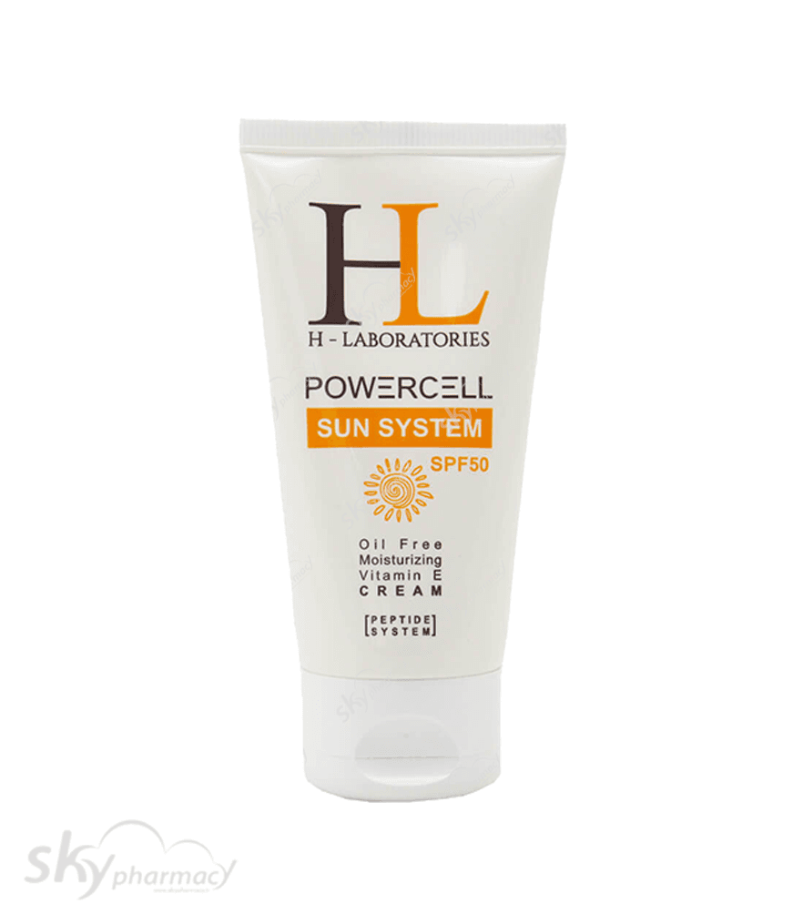 کرم ضد آفتاب بی رنگ اچ ال SPF50 حجم 50 میل