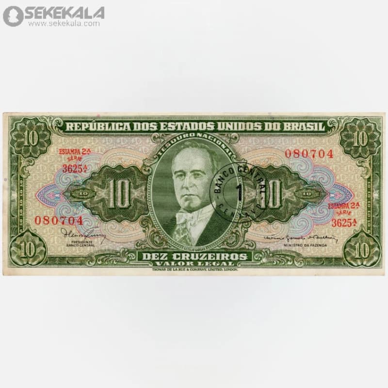 اسکناس 1 کرویزرو برزیل 1955 (UNC)