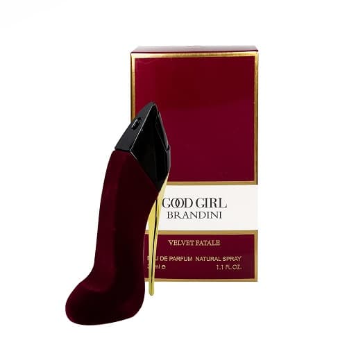 عطر ادکلن مینی گود گرل ولوت فتال(قرمز مخملی) برندینی | Carolina Herrera Good Girl Velvet Fatale Brandini حجم 33 میل — تصویر ۳