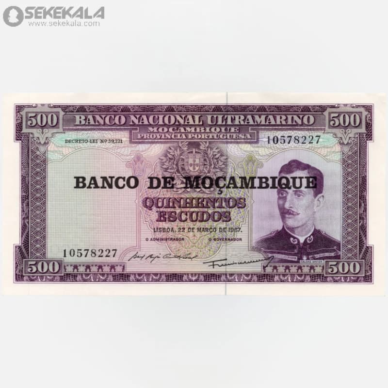 اسکناس 500 اسکودو موزامبیک 1976(UNC)(سورشارژ جمهوری خلق)