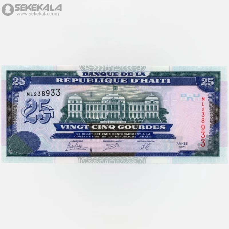 اسکناس 25 گورد هائیتی 2021 (UNC)(جمهوری سوم)